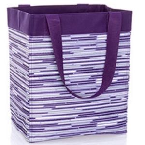Thirty One Essential Storage Tote Geo Stripe NEW